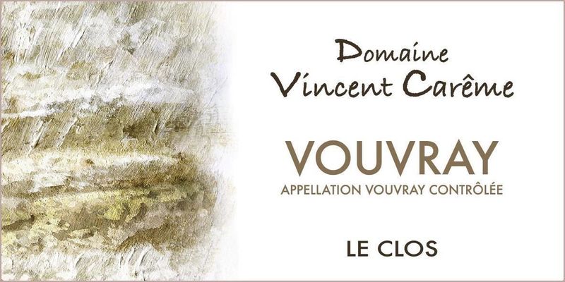 2022 Vincent Carême Vouvray Le Clos Eta W/O 3-17-2025