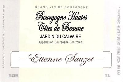 2022 Etienne Sauzet Bourgogne Hautes-Côtes de Beaune Jardin du Calvaire Eta W/O 10-21-2024