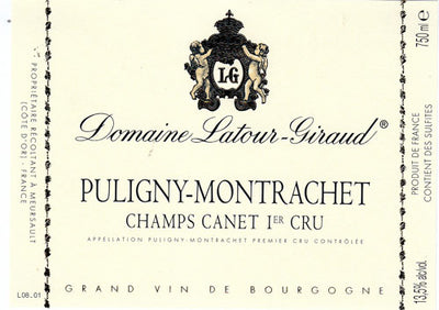 2022 Domaine Latour-Giraud Puligny-Montrachet 1er Cru Champs Canet Eta 1-17-2025