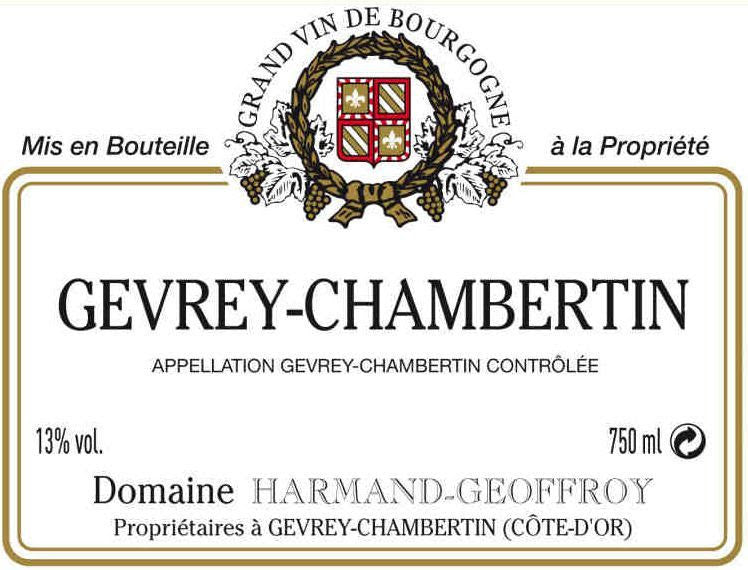 2018 Domaine Harmand-Geoffroy Gevrey-Chambertin 375ML