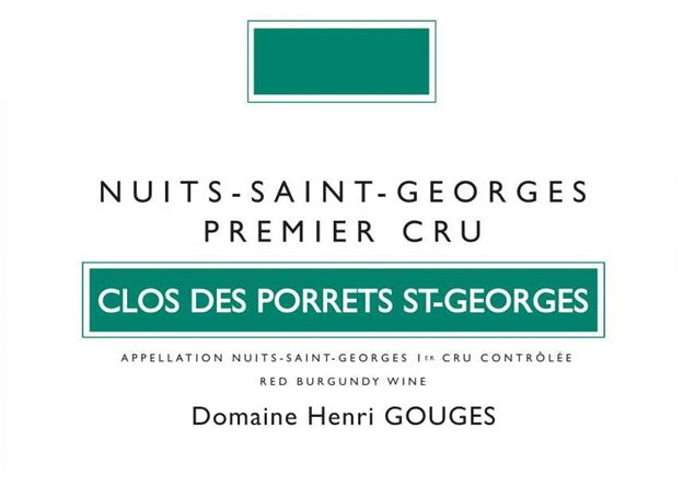 2022 Domaine Henri Gouges Nuits St. Georges 1er Cru  Clos des Porrets St. Georges