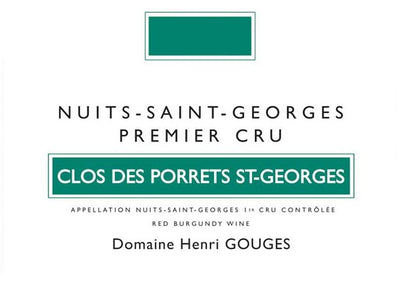 2022 Domaine Henri Gouges Nuits St. Georges 1er Cru  Clos des Porrets St. Georges