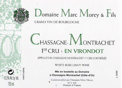 2023 Domaine Marc Morey & Fils Chassagne-Montrachet 1er Cru En Virondot