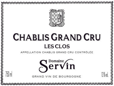 2020 Domaine Servin Chablis Grand Cru Les Clos