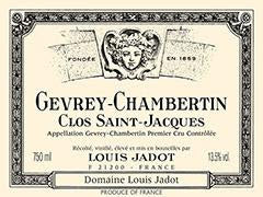 2019 Domaine Louis Jadot Gevrey Chambertin 1er Clos St Jacques